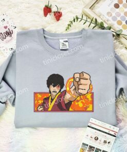 Prince Zuko Embroidered Shirt, Avatar The Last Airbender Embroidered Hoodie, Anime Embroidered Sweatshirt (2)