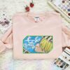 Sanji Wanted Embroidered Shirt, One Piece Embroidered Hoodie, Anime Embroidered Sweatshirt