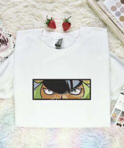Sasaki Eyes Embroidered Shirt, One Piece Embroidered Hoodie, Anime Embroidered Sweatshirt (1)