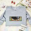 Sasaki Eyes Embroidered Shirt, One Piece Embroidered Hoodie, Anime Embroidered Sweatshirt