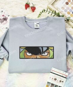 Sasaki Eyes Embroidered Shirt, One Piece Embroidered Hoodie, Anime Embroidered Sweatshirt (2)