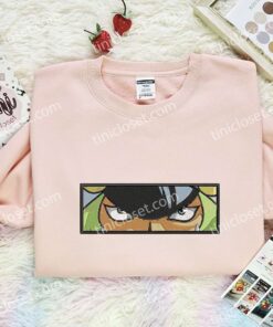 Sasaki Eyes Embroidered Shirt, One Piece Embroidered Hoodie, Anime Embroidered Sweatshirt (3)