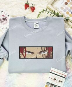 Shanks Eyes Embroidered Shirt, One Piece Embroidered Hoodie, Anime Embroidered Sweatshirt (3)