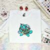 Squirtle x Tanjiro Embroidered Shirt, Pokemon Embroidered Hoodie, Anime Embroidered Sweatshirt