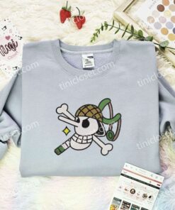 Usopp Sogeking Jolly Roger Embroidered Shirt, One Piece Embroidered Hoodie, Anime Embroidered Sweatshirt (3)