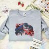 Venom Embroidered Shirt, Superhero Embroidered Hoodie, Marvel Movie Embroidered Sweatshirt