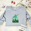 Zoro Panoramic Embroidered Shirt, One Piece Embroidered Hoodie, Anime Embroidered Sweatshirt