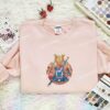 Usagi Tsukino Cyberpunk Style Embroidered Shirt, Sailor Moon Embroidered Hoodie, Anime Embroidered Sweatshirt
