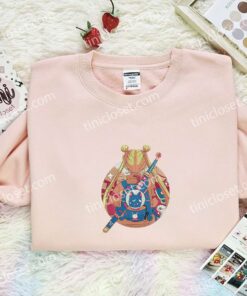 Usagi Tsukino Cyberpunk Style Embroidered Shirt, Sailor Moon Embroidered Hoodie, Anime Embroidered Sweatshirt (2)