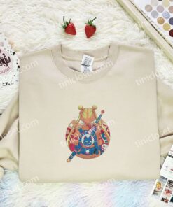 Usagi Tsukino Cyberpunk Style Embroidered Shirt, Sailor Moon Embroidered Hoodie, Anime Embroidered Sweatshirt (3)