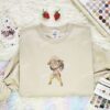 Usopp Chibi Art Embroidered Shirt, One Piece Embroidered Hoodie, Anime Embroidered Sweatshirt