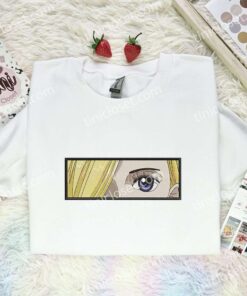 Vinsmoke Sora Eyes Embroidered Shirt, One Piece Embroidered Hoodie, Anime Embroidered Sweatshirt (3)