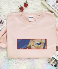 Vinsmoke Niji Eyes Embroidered Shirt, One Piece Embroidered Hoodie, Anime Embroidered Sweatshirt (1)