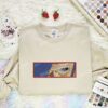 Vinsmoke Niji Eyes Embroidered Shirt, One Piece Embroidered Hoodie, Anime Embroidered Sweatshirt