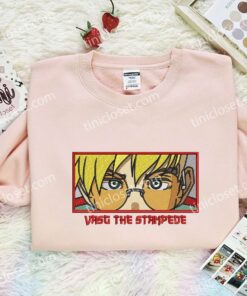 Vash The Stampede Eyes Embroidered Shirt, Trigun Embroidered Hoodie, Anime Embroidered T Shirt (3)