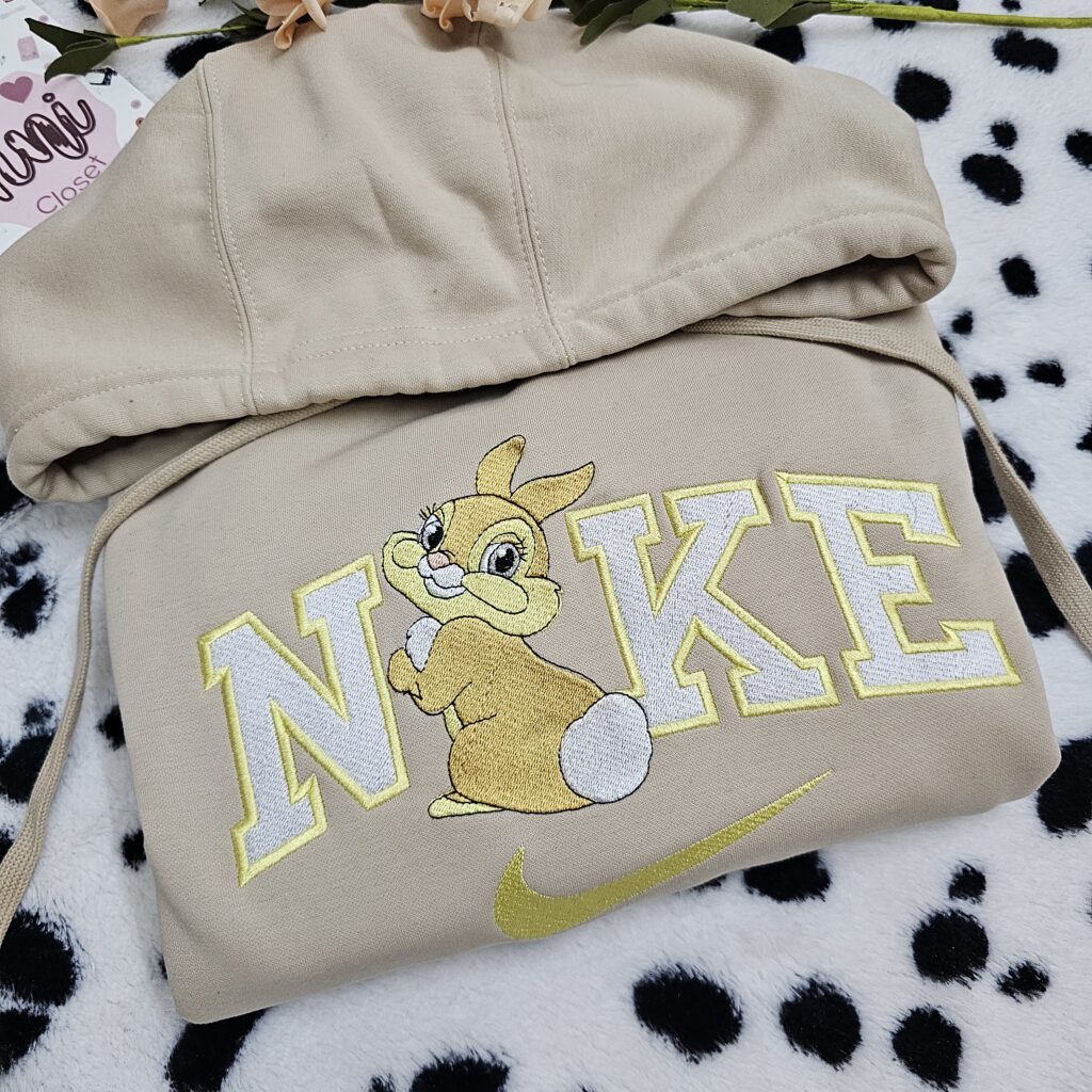Nike x Miss Bunny Embroidered Sweatshirt, Bambi Disney Embroidered Shirt, Best Gift Ideas