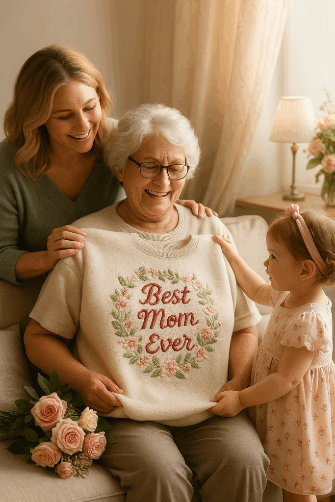 An embroidered shirt carries more emotional weight.