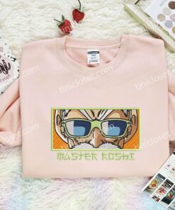 Master Roshi Eyes Embroidered Shirt, Dragon Ball Embroidered Hoodie, Anime Embroidered T Shirt (2)