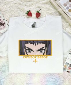 Faye Valentine Eyes Embroidered Shirt, Cowboy Bebop Embroidered Hoodie, Anime Embroidered T Shirt (3)