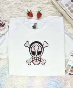 Yokai Pirates Jolly Roger Embroidered Shirt, One Piece Embroidered Hoodie, Anime Embroidered T Shirt (2)