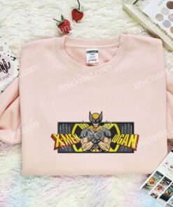 Logan Wolverine Embroidered Shirt, Marvel Superhero Embroidered Hoodie, X Men Movie Embroidered Sweatshirt (3)
