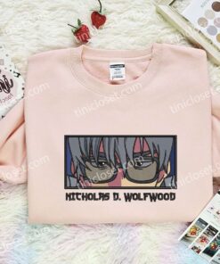 Nicholas D Wolfwood Eyes Embroidered Shirt, Trigun Embroidered Hoodie, Anime Embroidered Sweatshirt (2)