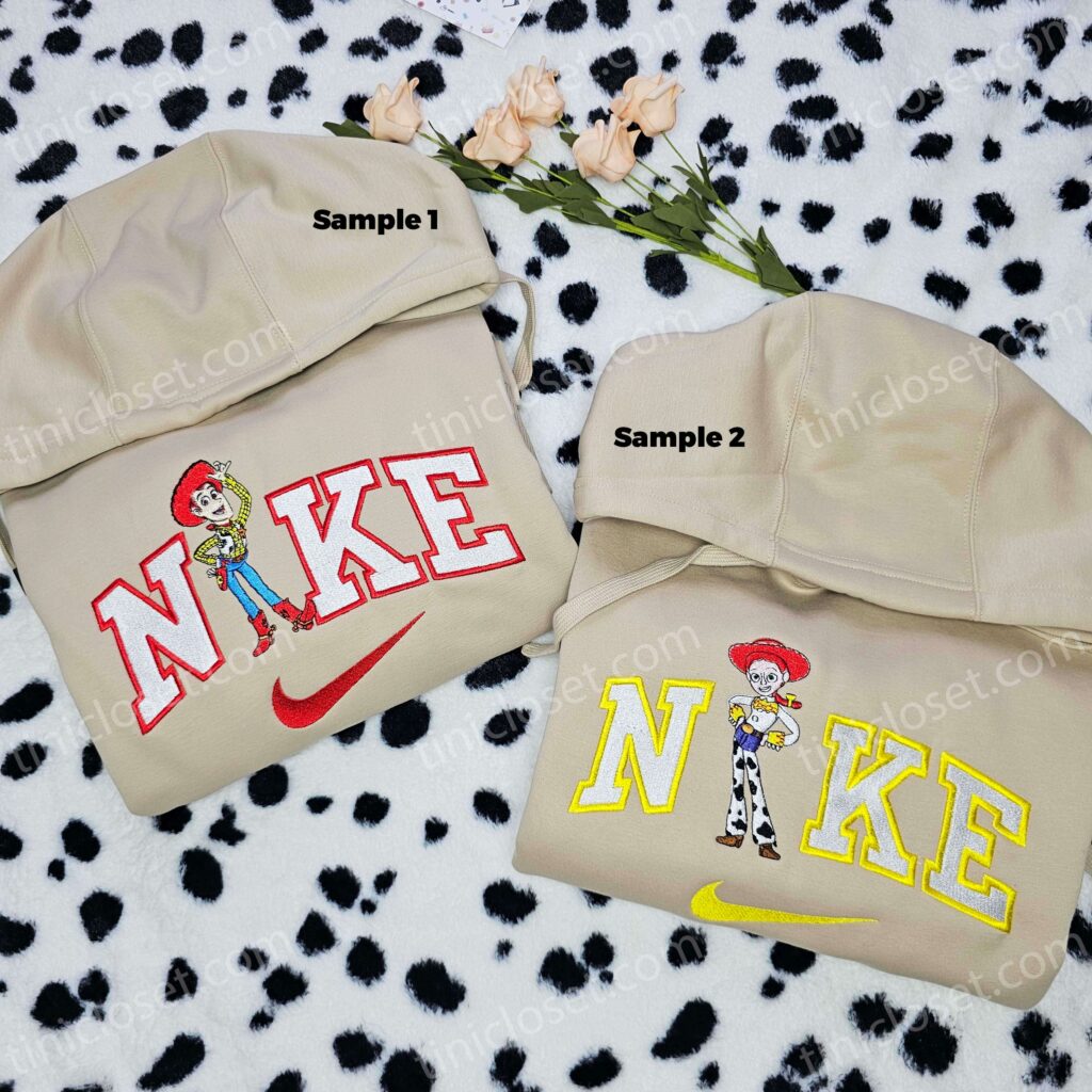Woody And Jessie Toy Story Disney Characters Embroidered Couples Shirts