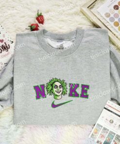 Beetlejuice Embroidered Shirt, Horror Movie Embroidered Hoodie, Halloween Embroidered Sweatshirt (1)