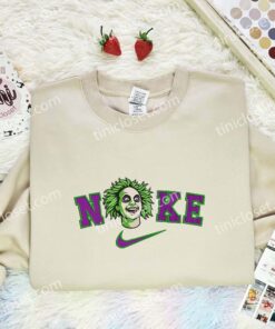 Beetlejuice Embroidered Shirt, Horror Movie Embroidered Hoodie, Halloween Embroidered Sweatshirt (3)