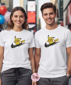 Pikachu Anime Swoosh Embroidered Sweatshirt, Custom Pokemon Inspired Crewneck, Anime Lover Gift (3)