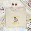 Ampharos Mega Embroidered Shirt, Pokemon Embroidered Hoodie, Anime Embroidered Sweatshirt