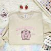 Chansey Embroidered Shirt, Pokemon Embroidered Hoodie, Anime Embroidered Sweatshirt
