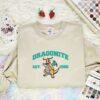 Dragonite Embroidered Shirt, Pokemon Embroidered Hoodie, Anime Embroidered Sweatshirt