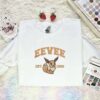 Eevee Embroidered Shirt, Pokemon Embroidered Hoodie, Anime Embroidered Sweatshirt