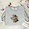 Freddy Krueger Embroidered Shirt, Horror Movie Embroidered Hoodie, Halloween Embroidered T-Shirt