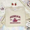 Gengar Embroidered Shirt, Pokemon Embroidered Hoodie, Anime Embroidered Sweatshirt