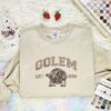 Golem Embroidered Shirt, Pokemon Embroidered Hoodie, Anime Embroidered Sweatshirt