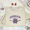 Gengar Embroidered Shirt, Pokemon Embroidered Hoodie, Anime Embroidered Sweatshirt