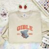 Gible Embroidered Shirt, Pokemon Embroidered Hoodie, Anime Embroidered Sweatshirt