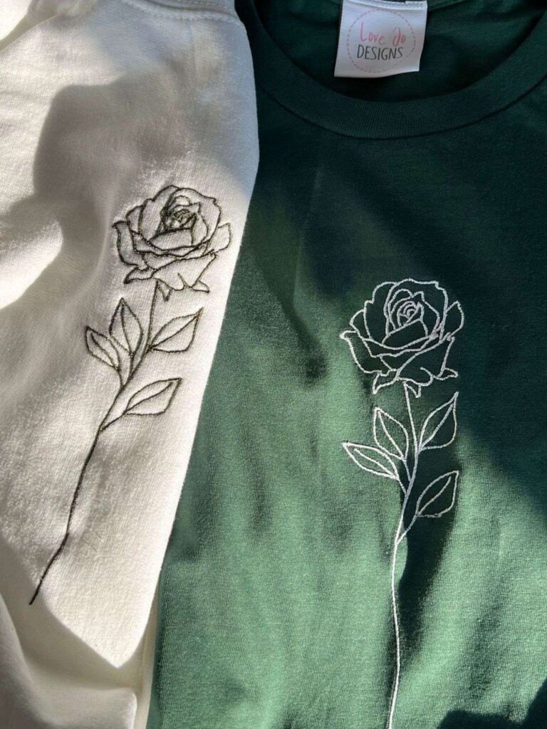 Embroidery is gaining traction as a meaningful alternative to fast-printed designs.