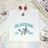 Glaceon Embroidered Shirt, Pokemon Embroidered Hoodie, Anime Embroidered Sweatshirt