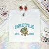 Grotle Embroidered Shirt, Pokemon Embroidered Hoodie, Anime Embroidered Sweatshirt