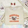 Hisuian Arcanine Embroidered Shirt, Pokemon Embroidered Hoodie, Anime Embroidered Sweatshirt