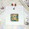 Jason Voorhees Mask Embroidered Shirt, Horror Movie Embroidered Hoodie, Halloween Embroidered T-Shirt