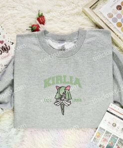 Kirlia Embroidered Shirt,Pokemon Embroidered Hoodie, Anime Embroidered Sweatshirt (2)