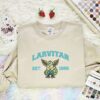 Larvitar Embroidered Shirt, Pokemon Embroidered Hoodie, Anime Embroidered Sweatshirt