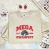 Mega Swampert Embroidered Shirt, Pokemon Embroidered Hoodie, Anime Embroidered Sweatshirt