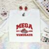Mega Venusaur Embroidered Shirt, Pokemon Embroidered Hoodie, Anime Embroidered Sweatshirt