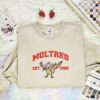 Moltres Embroidered Shirt, Pokemon Embroidered Hoodie, Anime Embroidered Sweatshirt