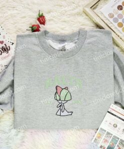 Ralts Embroidered Shirt, Pokemon Embroidered Hoodie, Anime Embroidered Sweatshirt (3)